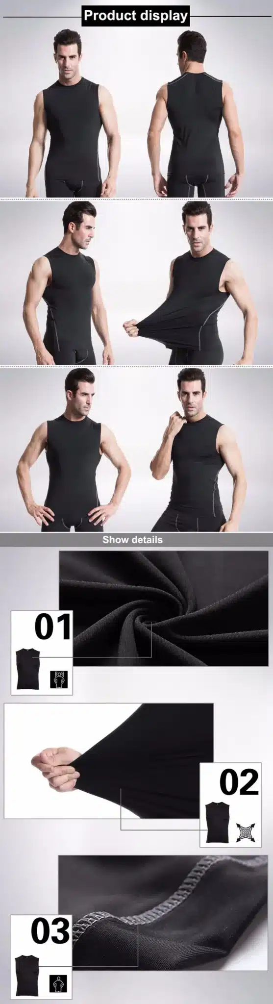 YD 2017 Logo Custom Quick Dry Running Vest Training Workout Tank Top Fitness Tights Gym Men Sport Suit Sleeveless Man's T-Shirt 23