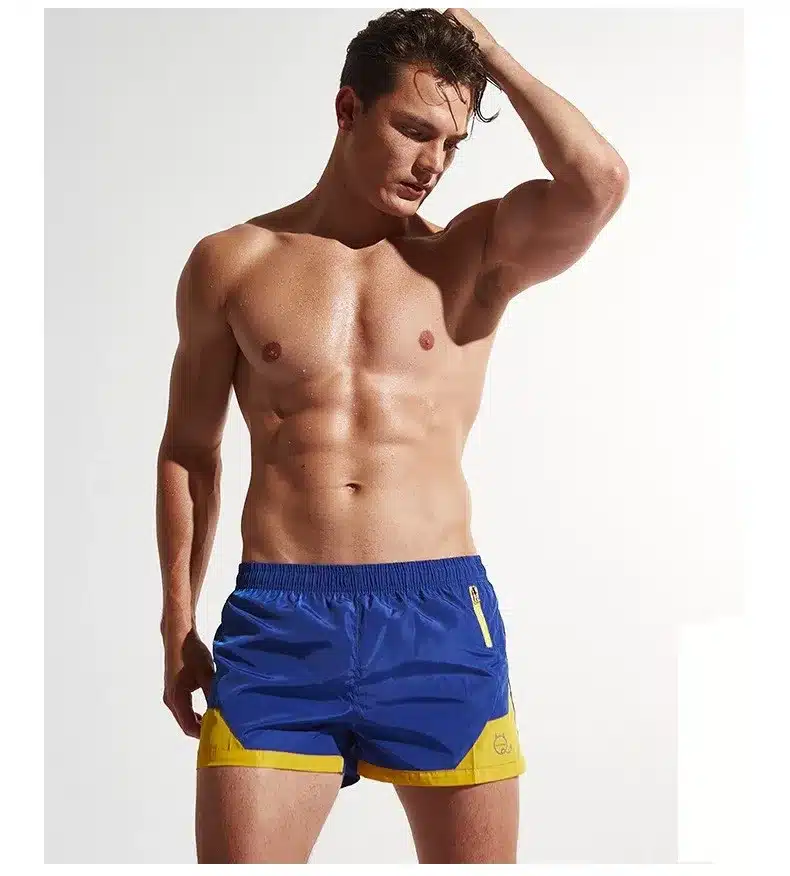 Quick Dry Beach Shorts Men Boardshorts Bermuda Surf Swimming Short Man Beachwear Male Athletic Sport Suit Swim Trunks Shorts 22