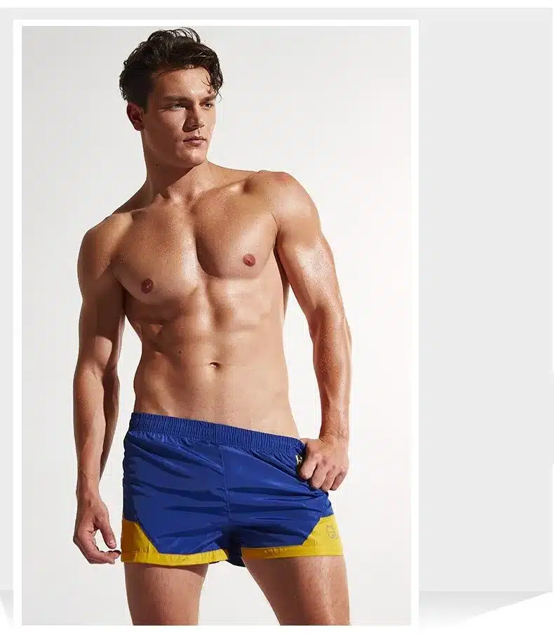 Quick Dry Beach Shorts Men Boardshorts Bermuda Surf Swimming Short Man Beachwear Male Athletic Sport Suit Swim Trunks Shorts 23
