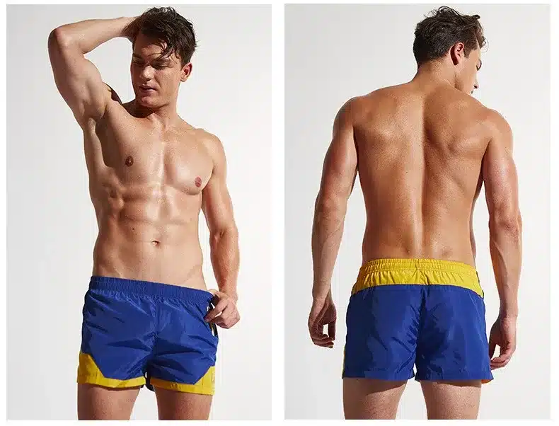 Quick Dry Beach Shorts Men Boardshorts Bermuda Surf Swimming Short Man Beachwear Male Athletic Sport Suit Swim Trunks Shorts 24