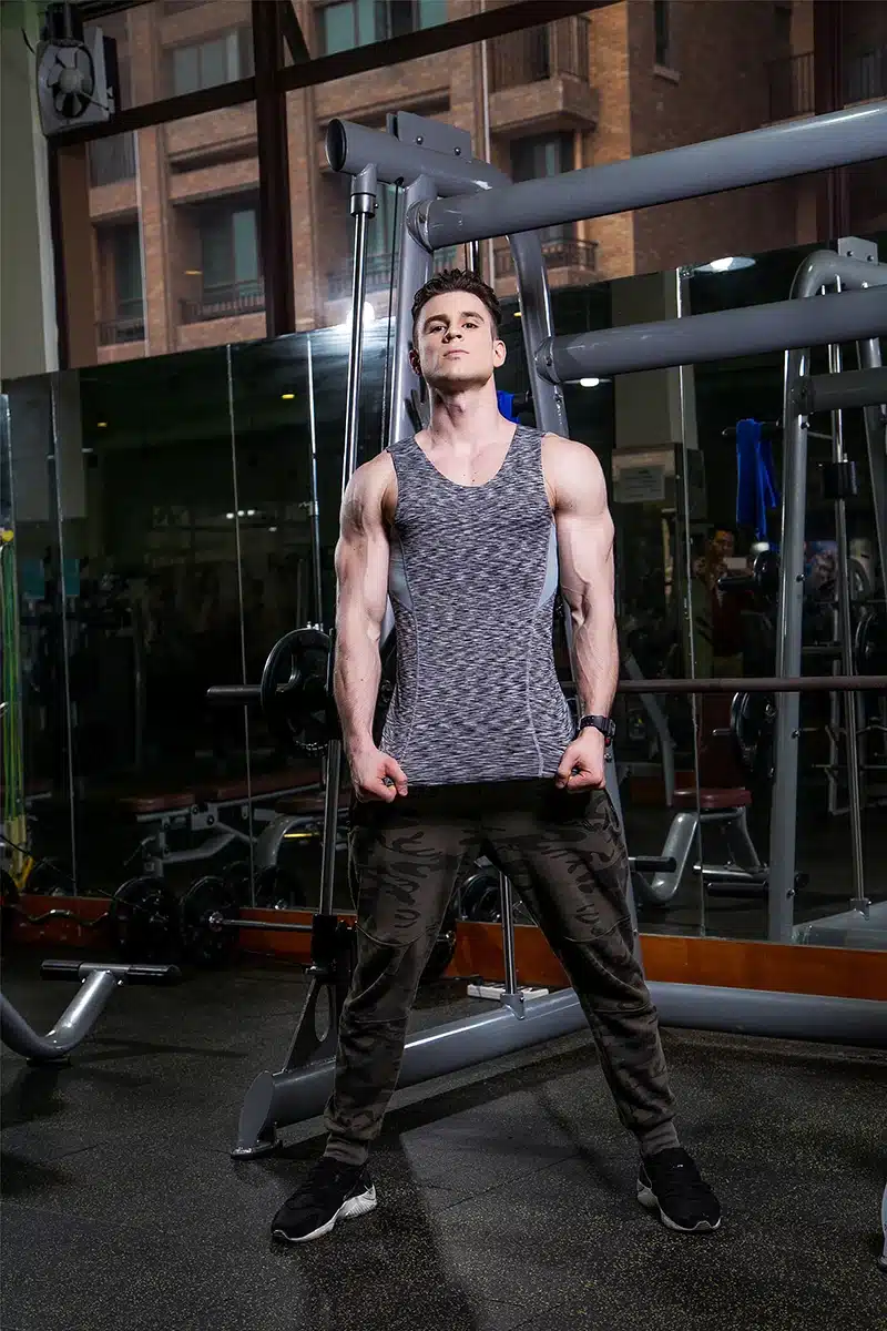 YD 2018 Quick Dry Logo Custom Running Vest Training Sleeveless Man's T-Shirt Workout Sport Suit Fitness Tights Gym Men Tank Top 18