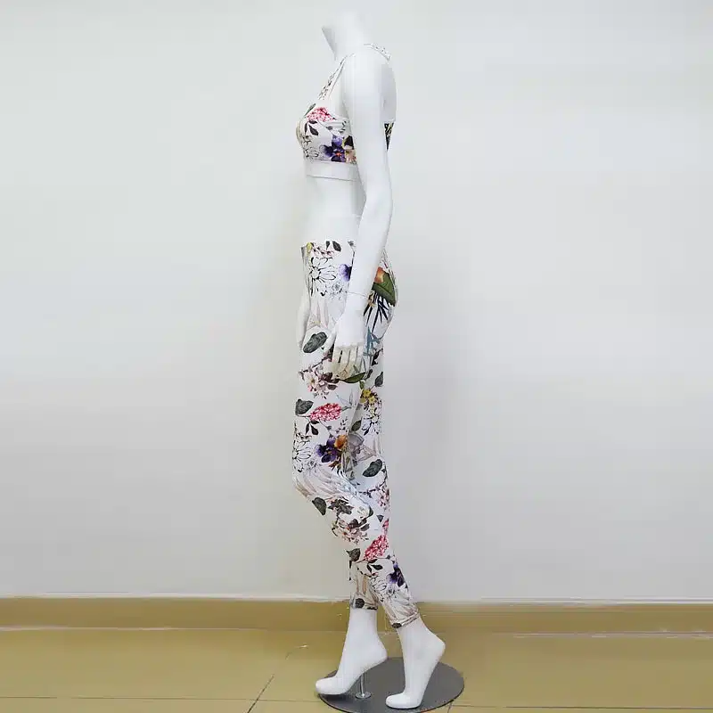 2018 New Women Fashion Tracksuit Sexy Slim Fitness Vest Crop Top Hoodies High Waist Elastic Pant Blue Workout women Suit Set 16