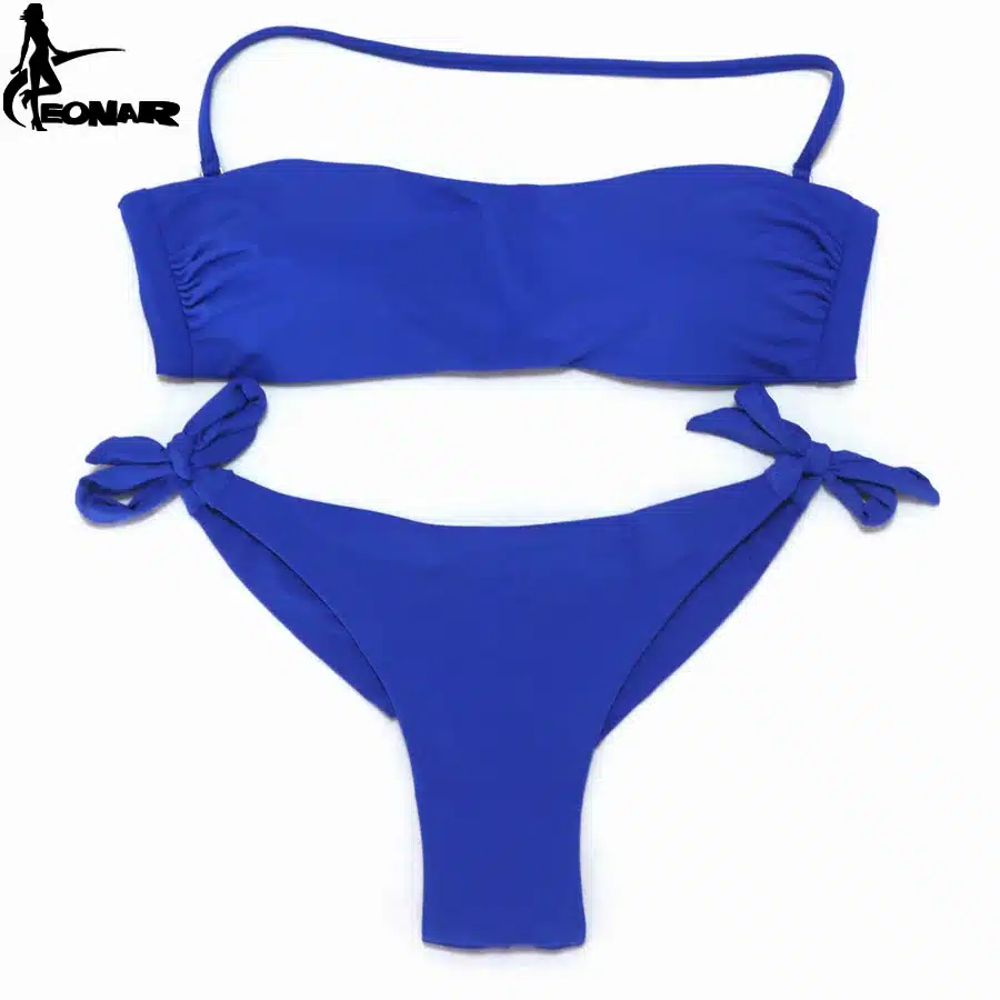 EONAR Bikini 2018 Solid Women Swimsuit Brazilian Cut Bottom Bikini Set Push Up Swimwear Femme Bathing Suits Sport Beach Wear 13