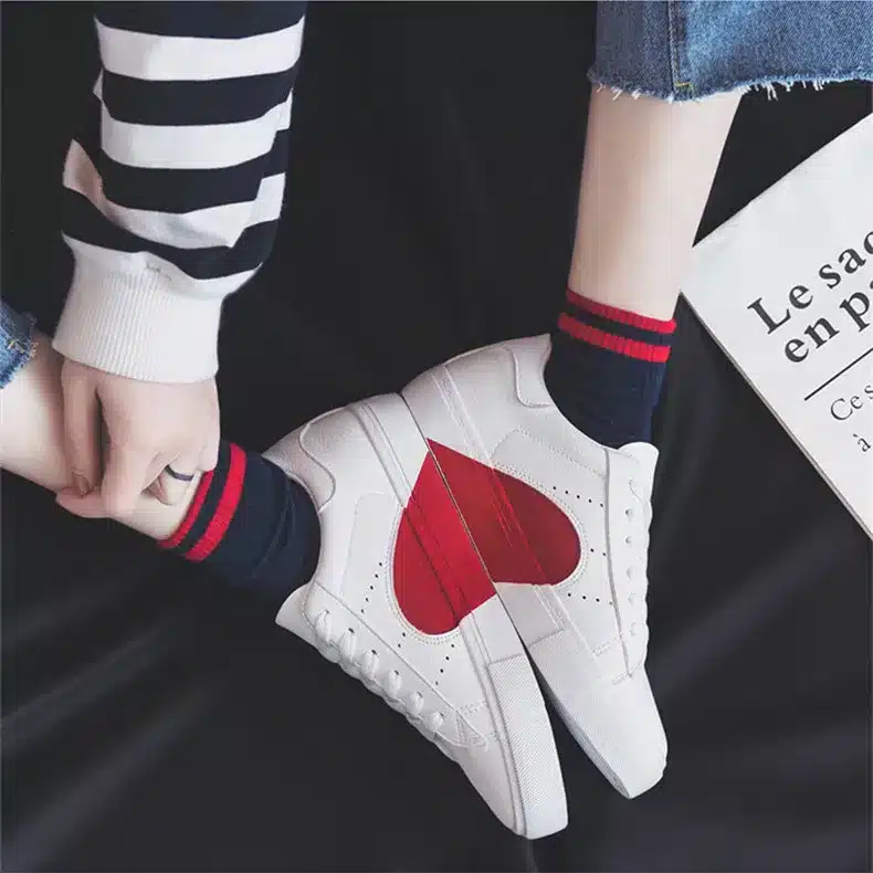 Smile Circle 2018 Spring/Summer White Sneakers Women Ultra-soft Lace-up Casual Shoes Women Flat Platform Shoes Girl shoes A58101 14