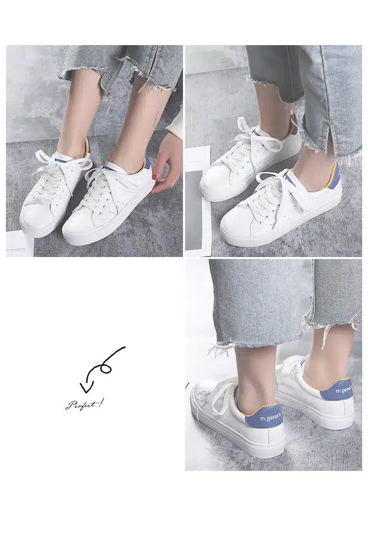 M.GENERAL Women Casual Shoes 2018 Summer New Female Leather Shoes Mixed Color Fashion Sneakers Zapatillas Deportivas Mujer 35-40 23