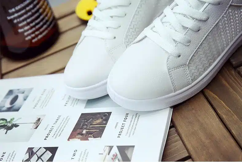 WAWFROK Women Casual Shoes Summer 2018 Spring Mesh+Leather Flats Shoes Woman Fashion Breathable Women Sneakers 3