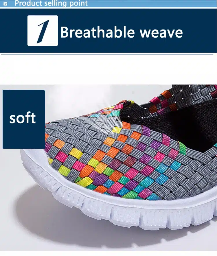 Woman Casual shoes 2018 fashion New Arrivals spring Summer Breathable Sneaker Weaving women home shoes tenis feminino 14
