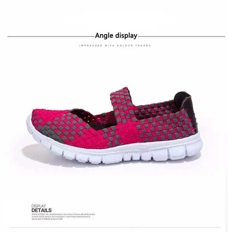 Woman Casual shoes 2018 fashion New Arrivals spring Summer Breathable Sneaker Weaving women home shoes tenis feminino 17