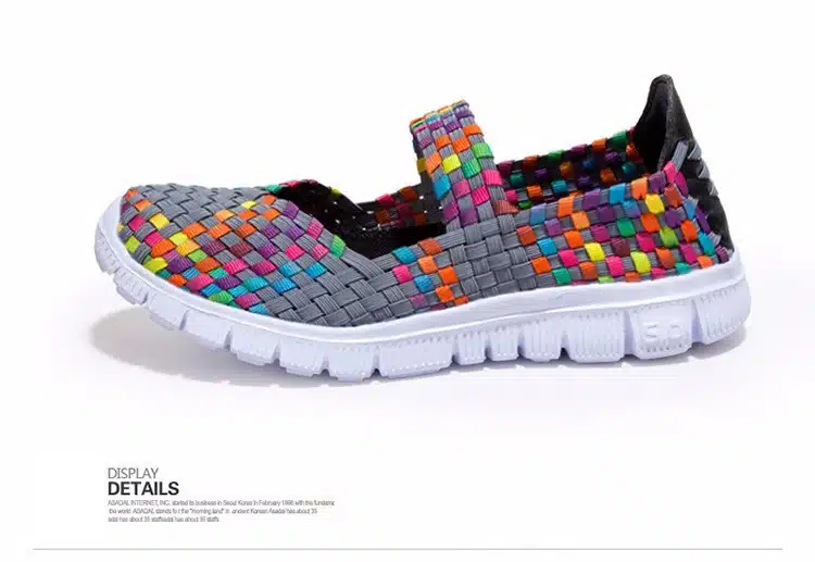 Woman Casual shoes 2018 fashion New Arrivals spring Summer Breathable Sneaker Weaving women home shoes tenis feminino 19