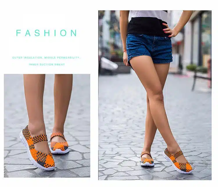 Woman Casual shoes 2018 fashion New Arrivals spring Summer Breathable Sneaker Weaving women home shoes tenis feminino 20