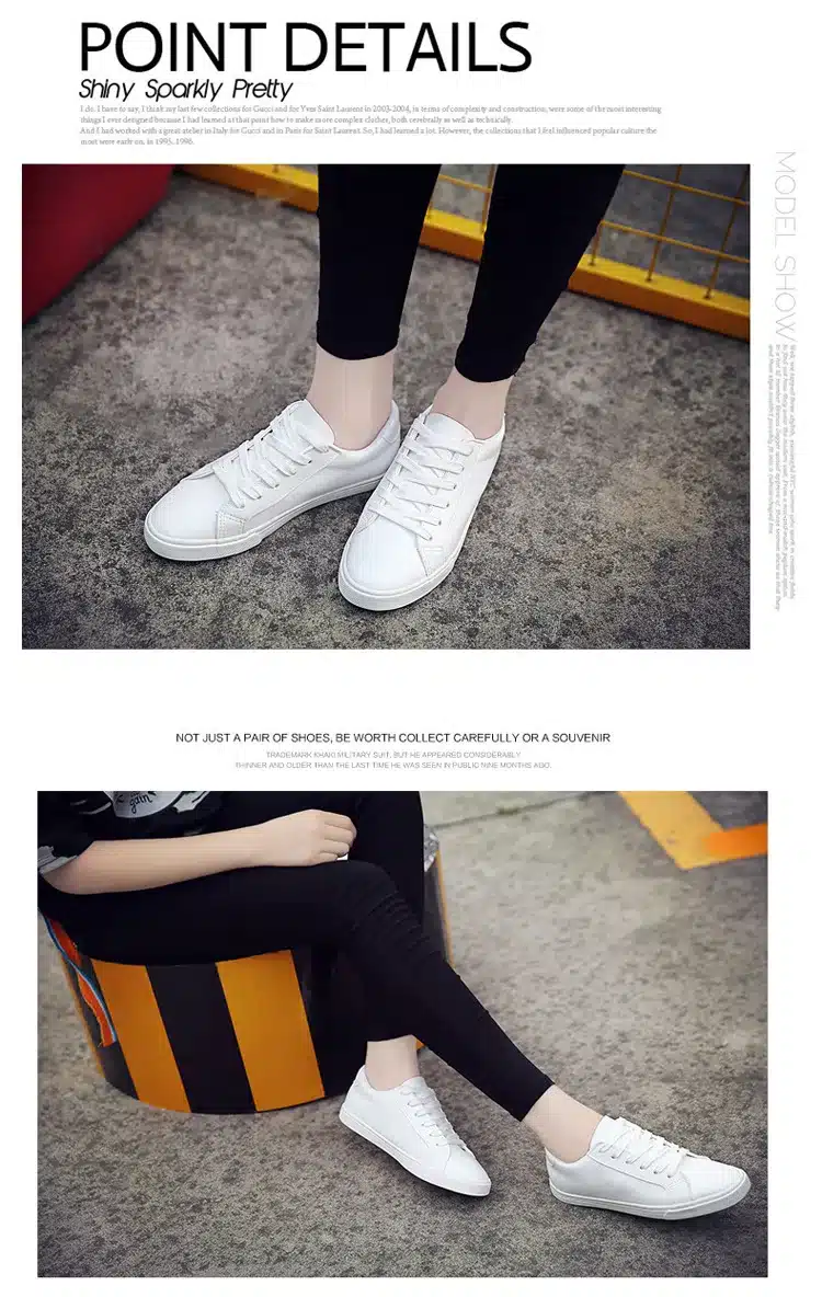 2018 new spring tenis feminino lace-up white shoes woman PU Leather solid color female shoes casual women shoes sneakers 21