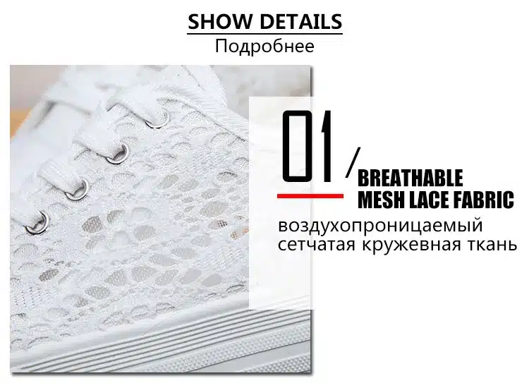 Women Shoes 2018 fashion summer casual Ladies Shoes cutouts lace canvas hollow breathable platform flat Shoes woman sneakers 17