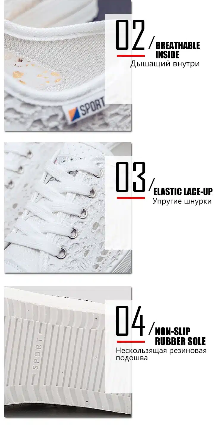 Women Shoes 2018 fashion summer casual Ladies Shoes cutouts lace canvas hollow breathable platform flat Shoes woman sneakers 18