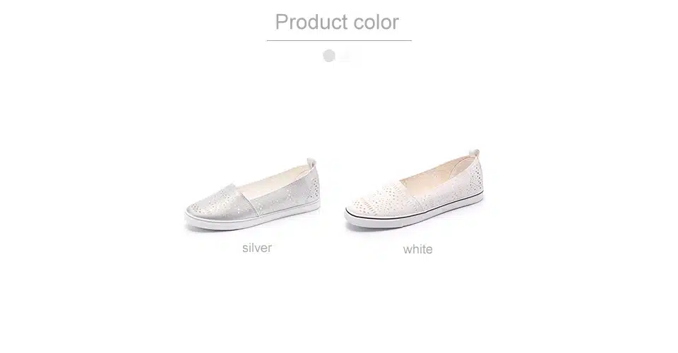 GOGC 2018 New Slipony Women Shoes with Hole Breathable footwear Flat Shoes Women Fashion Women Sneakers Summer Spring 16