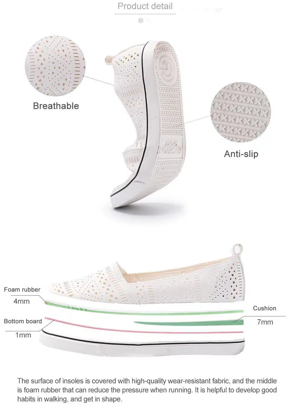 GOGC 2018 New Slipony Women Shoes with Hole Breathable footwear Flat Shoes Women Fashion Women Sneakers Summer Spring 17