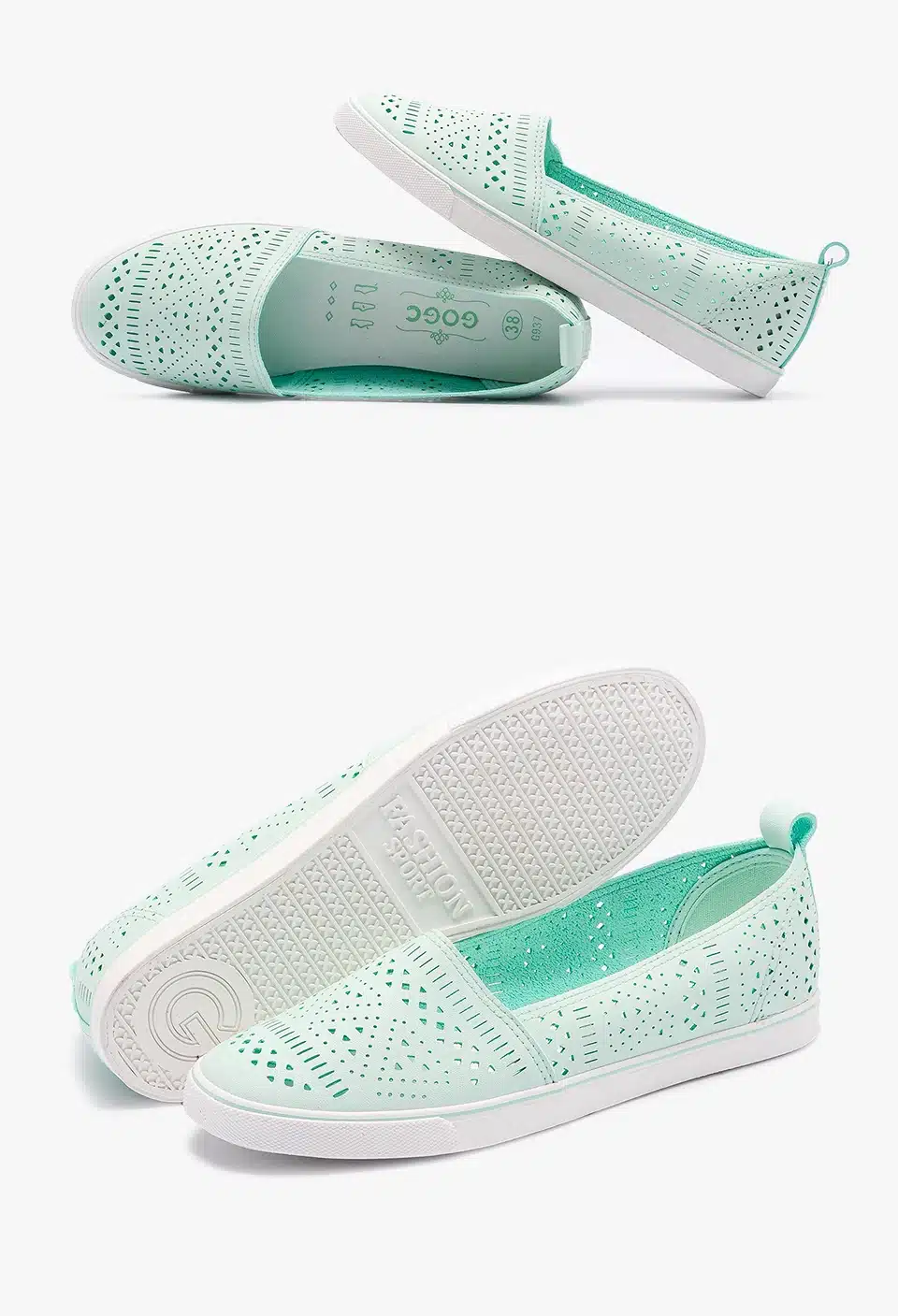 GOGC 2018 New Slipony Women Shoes with Hole Breathable footwear Flat Shoes Women Fashion Women Sneakers Summer Spring 24