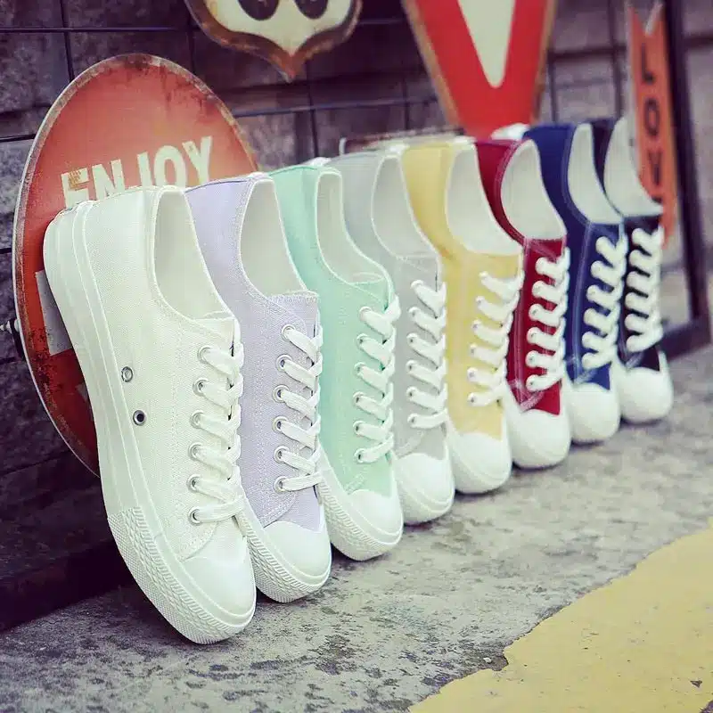 Women shoes 2018 new white canvas shoes female spring and summer white casual shoes woman students women sneakers 14