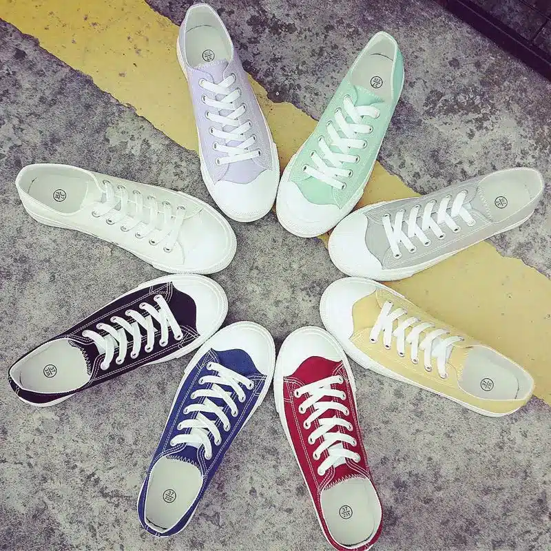 Women shoes 2018 new white canvas shoes female spring and summer white casual shoes woman students women sneakers 15