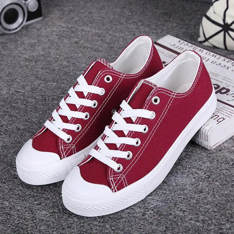 Women shoes 2018 new white canvas shoes female spring and summer white casual shoes woman students women sneakers 20