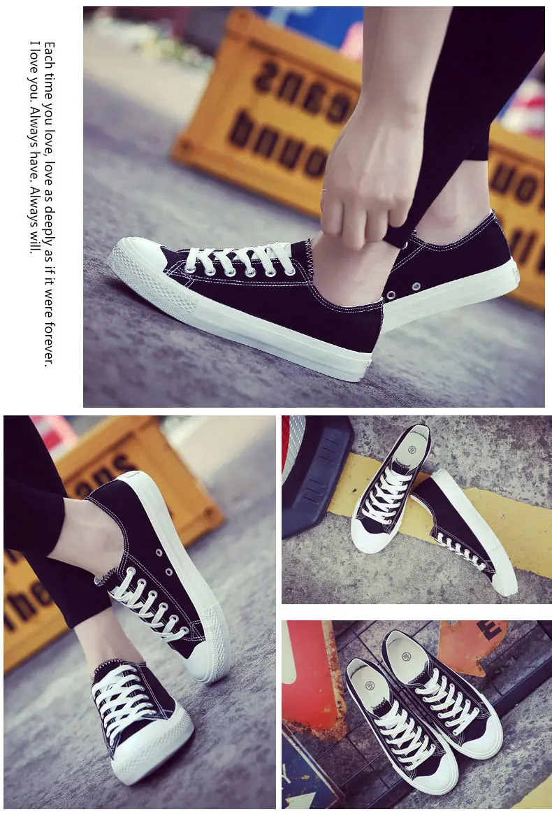 Women shoes 2018 new white canvas shoes female spring and summer white casual shoes woman students women sneakers 25