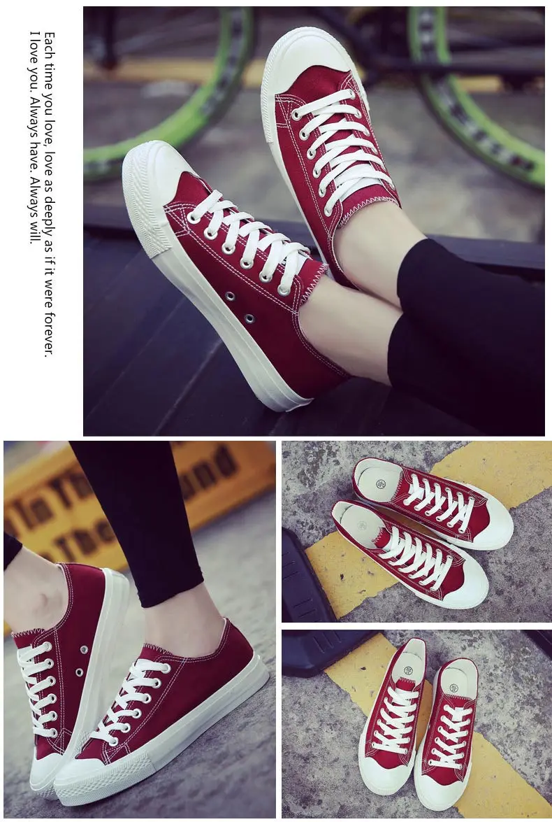 Women shoes 2018 new white canvas shoes female spring and summer white casual shoes woman students women sneakers 27