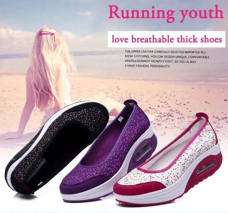 Casual shoes woman 2018 hot printing breathable mesh platform shoes women sneakers tenis feminino print women shoes 14