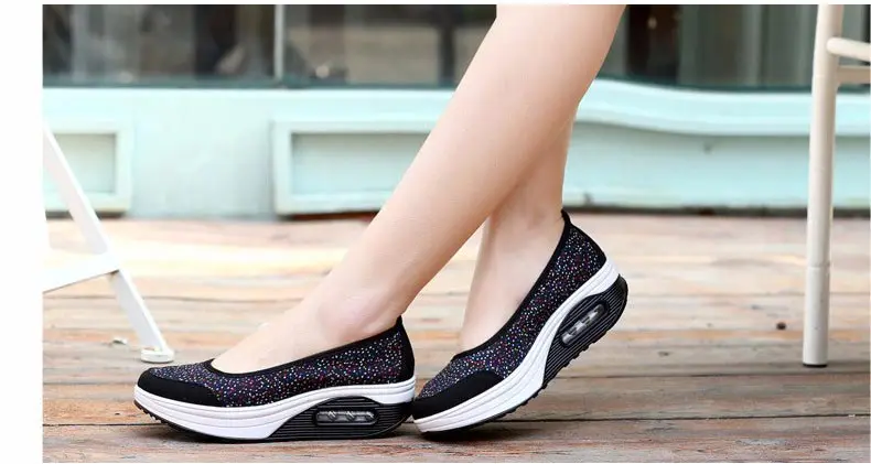 Casual shoes woman 2018 hot printing breathable mesh platform shoes women sneakers tenis feminino print women shoes 25