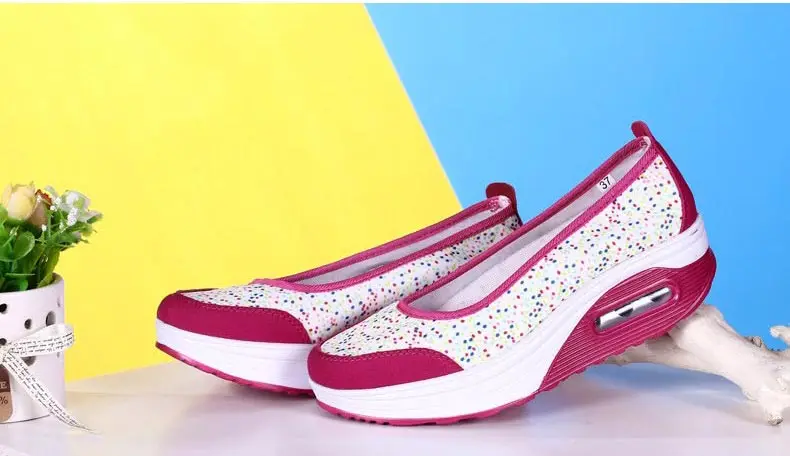 Casual shoes woman 2018 hot printing breathable mesh platform shoes women sneakers tenis feminino print women shoes 26
