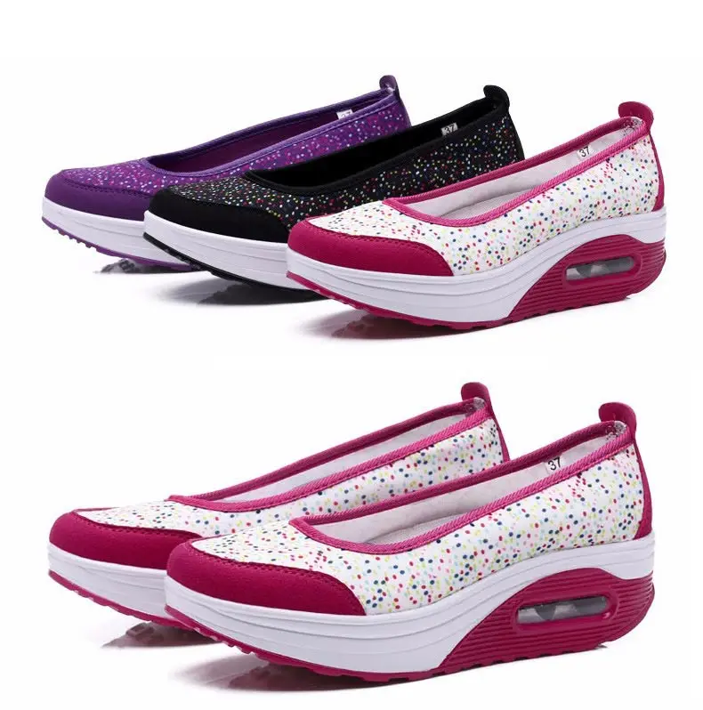 Casual shoes woman 2018 hot printing breathable mesh platform shoes women sneakers tenis feminino print women shoes 30
