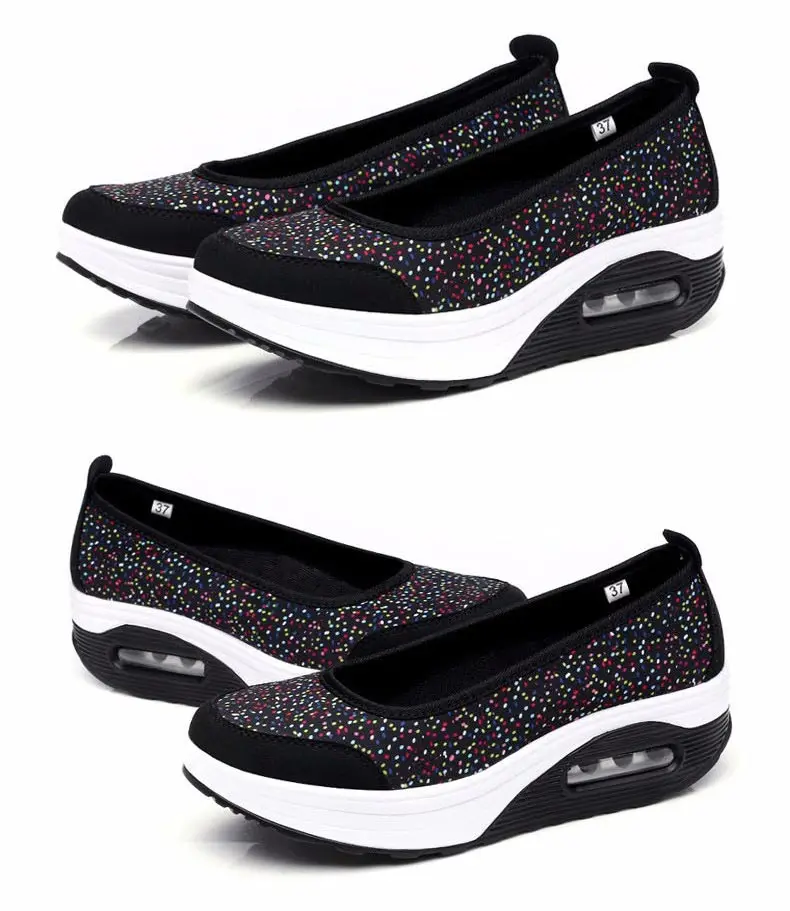 Casual shoes woman 2018 hot printing breathable mesh platform shoes women sneakers tenis feminino print women shoes 32