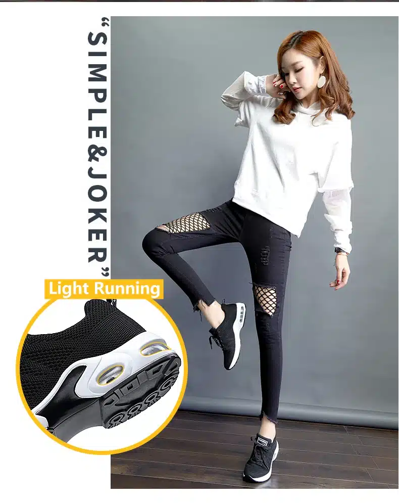 2018 Summer Sneakers For Women Breathable Mesh Running Shoes Damping Sport Shoes Woman Outdoor Jogging Blue Walking Shoes A22 21