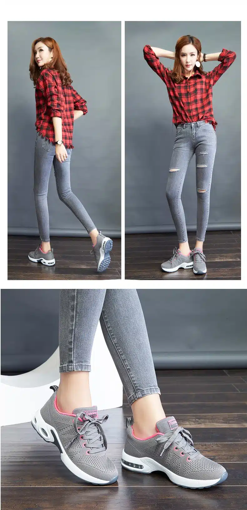 2018 Summer Sneakers For Women Breathable Mesh Running Shoes Damping Sport Shoes Woman Outdoor Jogging Blue Walking Shoes A22 24