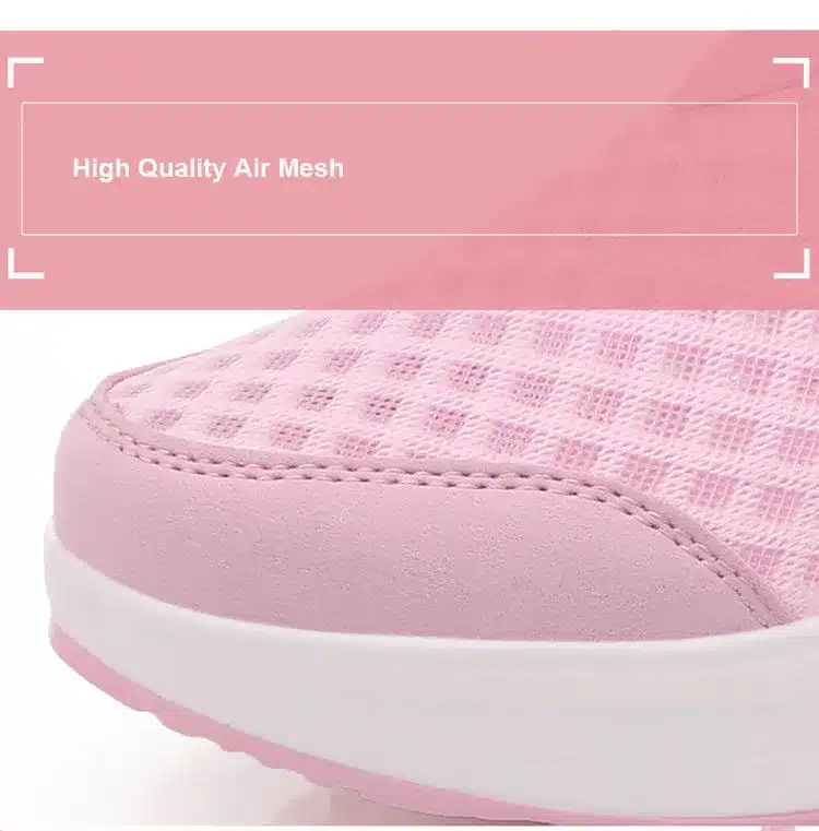 dobeyping 2018 Spring Summer Women Shoes Breathable Mesh Woman Flats Shoe Platform Ladies Sneakers Slip On Swing Ladies Footwear 4