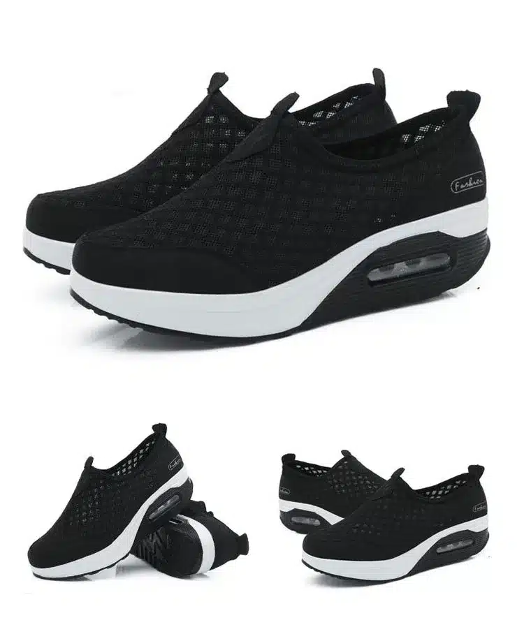 dobeyping 2018 Spring Summer Women Shoes Breathable Mesh Woman Flats Shoe Platform Ladies Sneakers Slip On Swing Ladies Footwear 20