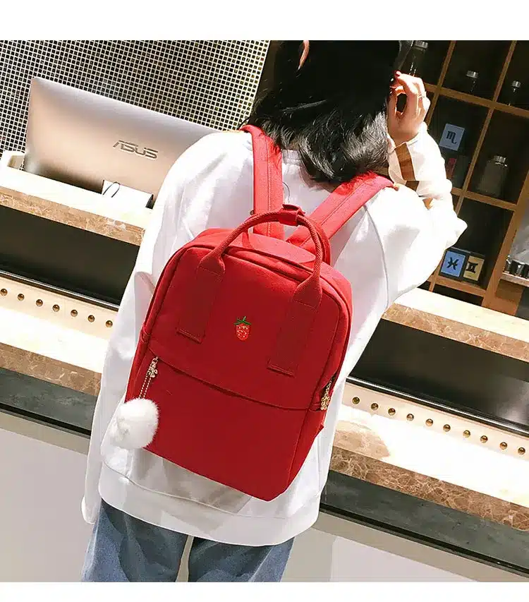 Women Backpack for School Teenagers Girls Vintage Stylish School Bag Ladies Canvas Fabric Backpack Female Bookbag Mochila 1574 30