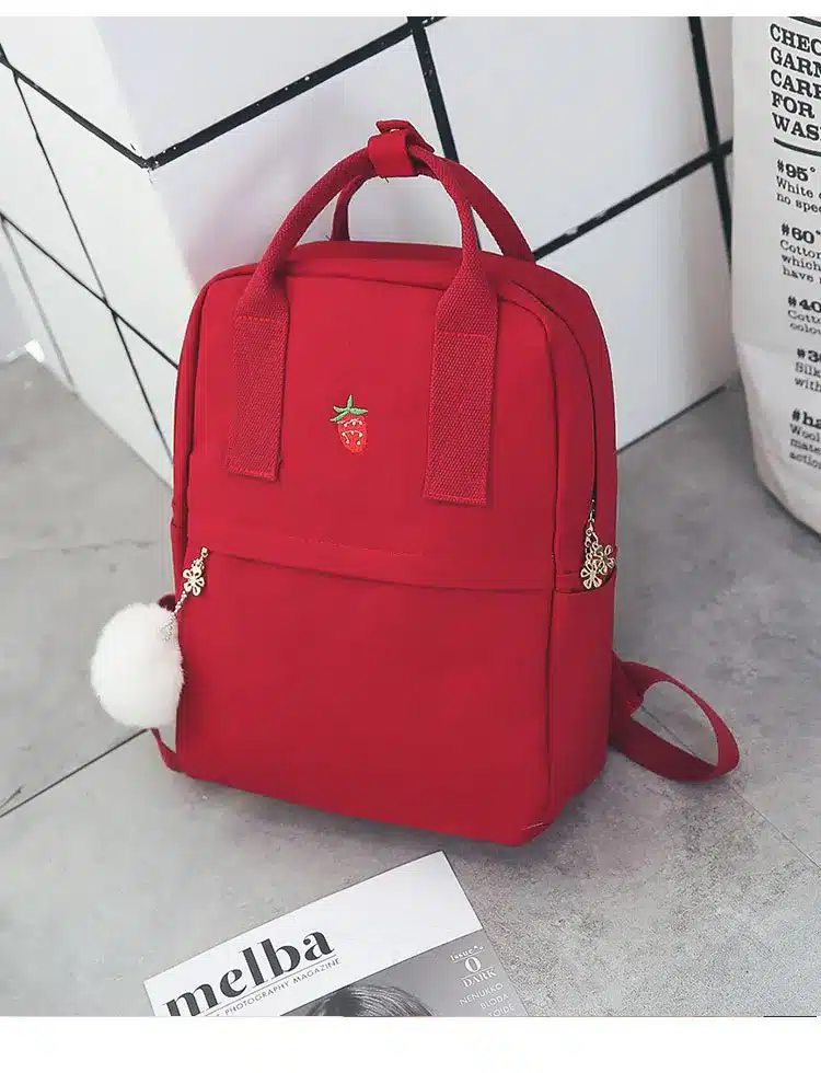 Women Backpack for School Teenagers Girls Vintage Stylish School Bag Ladies Canvas Fabric Backpack Female Bookbag Mochila 1574 37