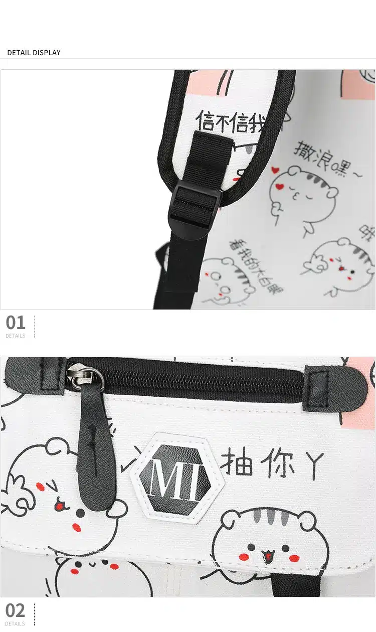 2018 USB Charging Canvas Backpack 3 Pcs/set Women School Backpacks Schoolbag For Teenagers Man Student Book Bag Boys Satchel 26