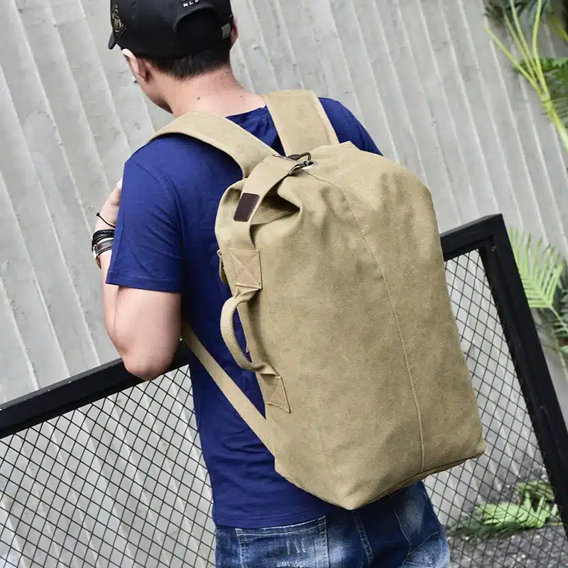 2018 Large Capacity Rucksack Man Travel Bag Mountaineering Backpack Male Luggage Boys Canvas Bucket Shoulder Bags Men Backpacks 22