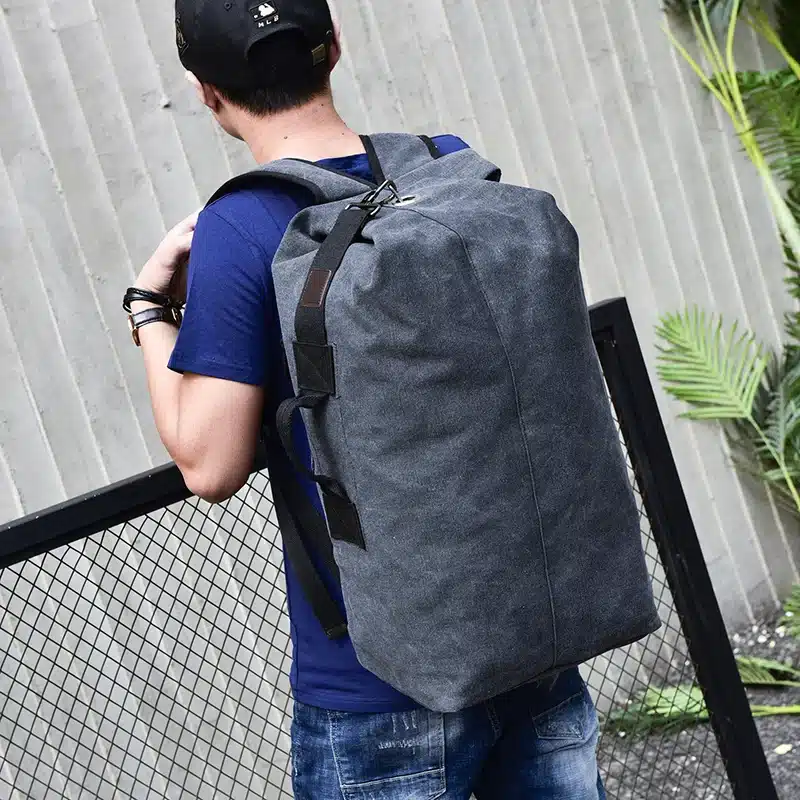 2018 Large Capacity Rucksack Man Travel Bag Mountaineering Backpack Male Luggage Boys Canvas Bucket Shoulder Bags Men Backpacks 24