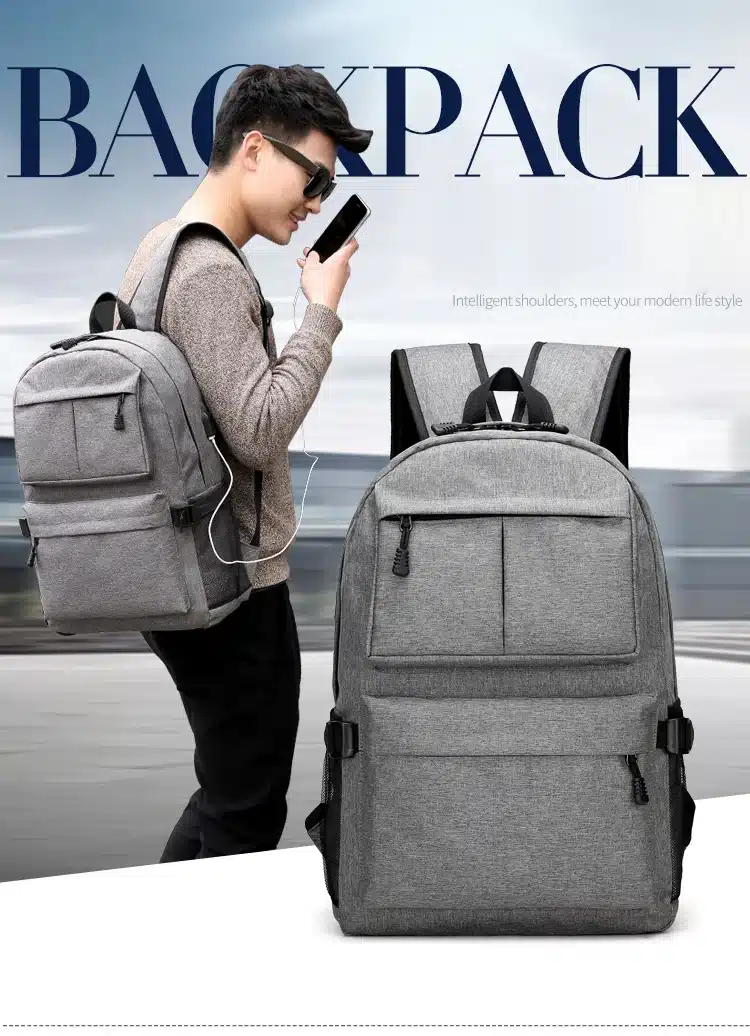 AHRI USB Unisex Design Backpack Book Bags for School Backpack Casual Rucksack Daypack Oxford Canvas Laptop Fashion Man Backpacks 6