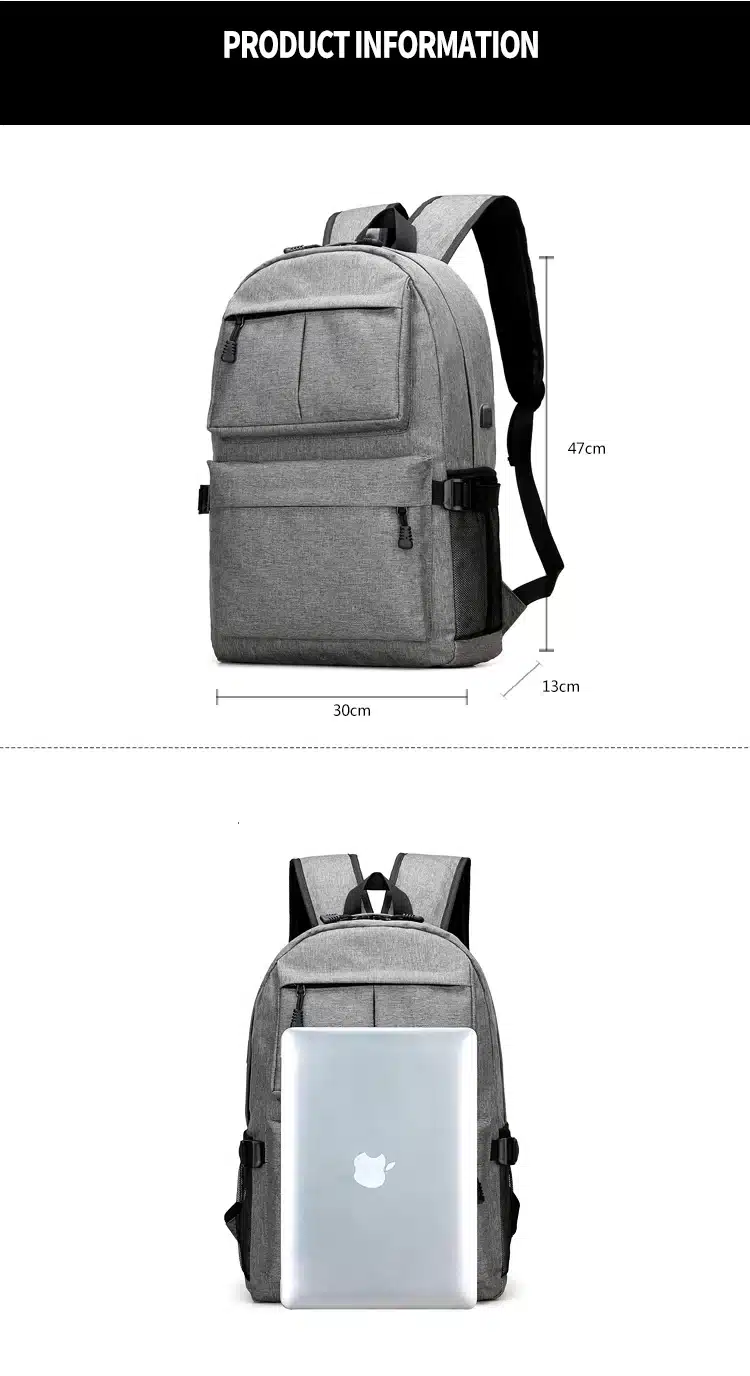 AHRI USB Unisex Design Backpack Book Bags for School Backpack Casual Rucksack Daypack Oxford Canvas Laptop Fashion Man Backpacks 8
