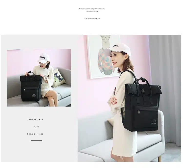 Women External USB Charge Backpack Canvas Backpack Male Mochila Escolar Girls Laptop Backpack School Bags Backpack for teens 7