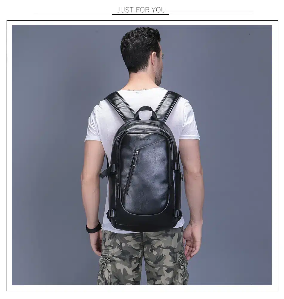2017 VORMOR Brand waterproof 15.6 inch laptop backpack men leather backpacks for teenager Men Casual Daypacks mochila male 6