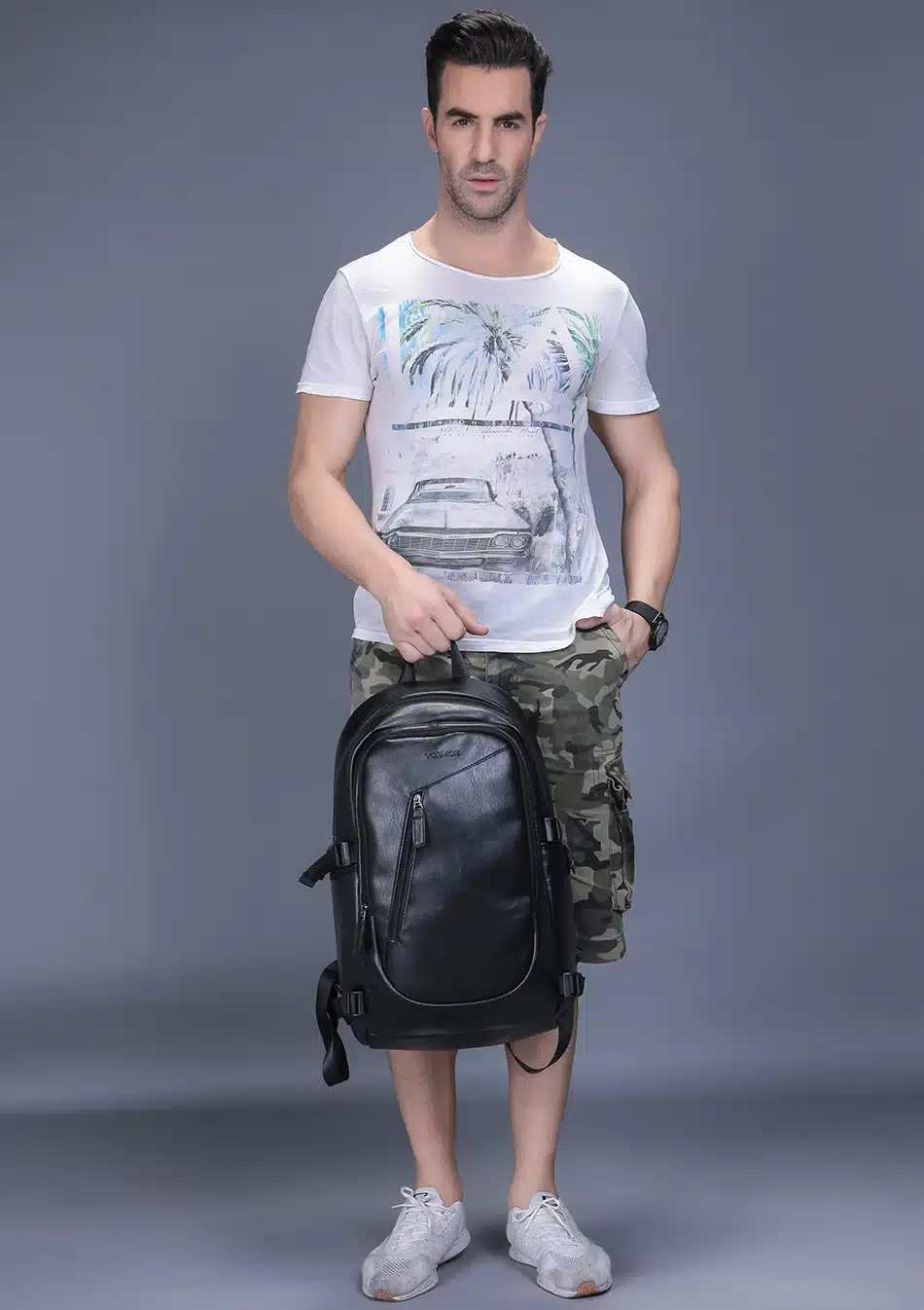 2017 VORMOR Brand waterproof 15.6 inch laptop backpack men leather backpacks for teenager Men Casual Daypacks mochila male 7