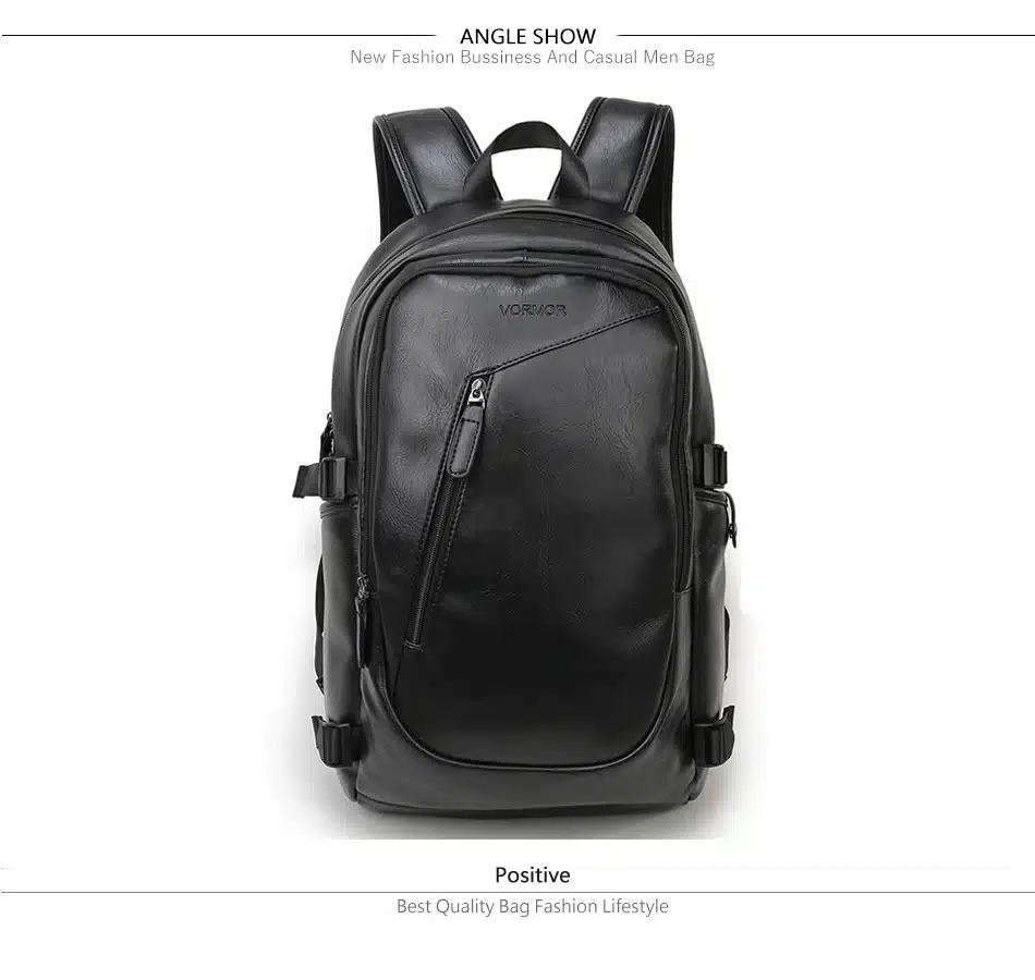 2017 VORMOR Brand waterproof 15.6 inch laptop backpack men leather backpacks for teenager Men Casual Daypacks mochila male 11