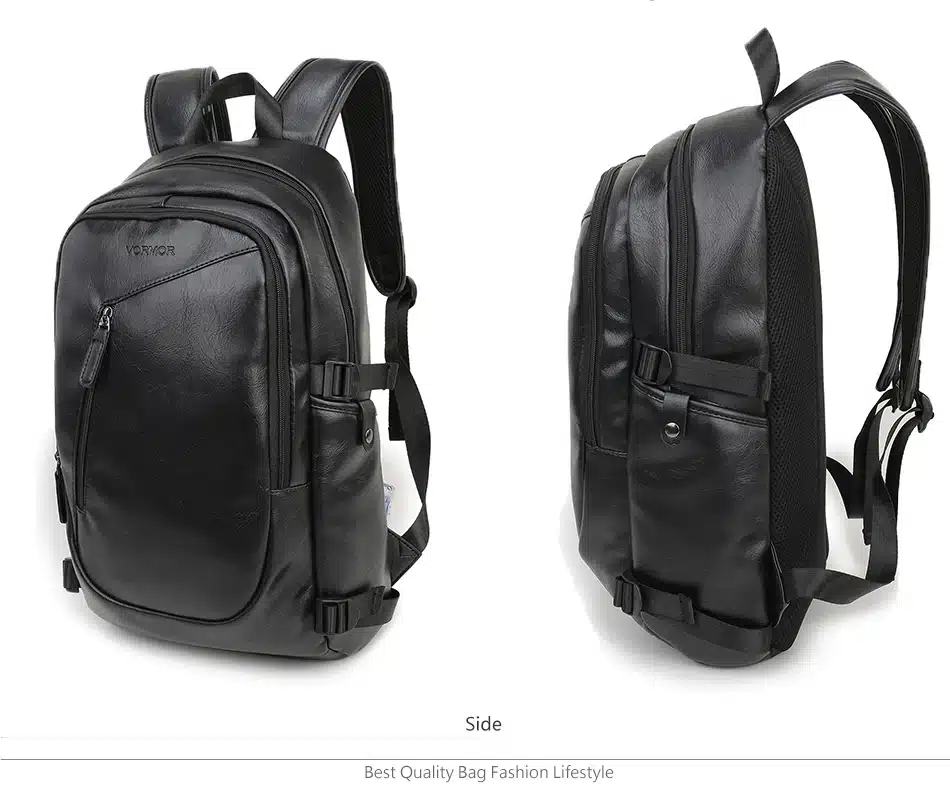 2017 VORMOR Brand waterproof 15.6 inch laptop backpack men leather backpacks for teenager Men Casual Daypacks mochila male 12