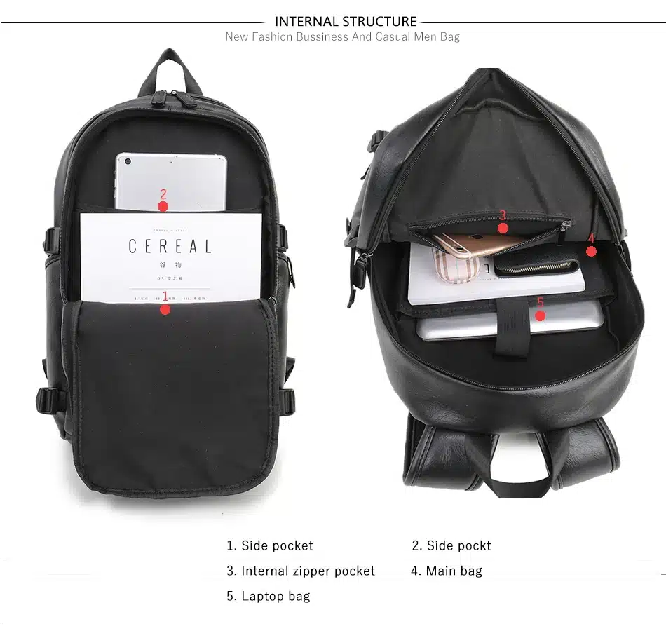 2017 VORMOR Brand waterproof 15.6 inch laptop backpack men leather backpacks for teenager Men Casual Daypacks mochila male 19