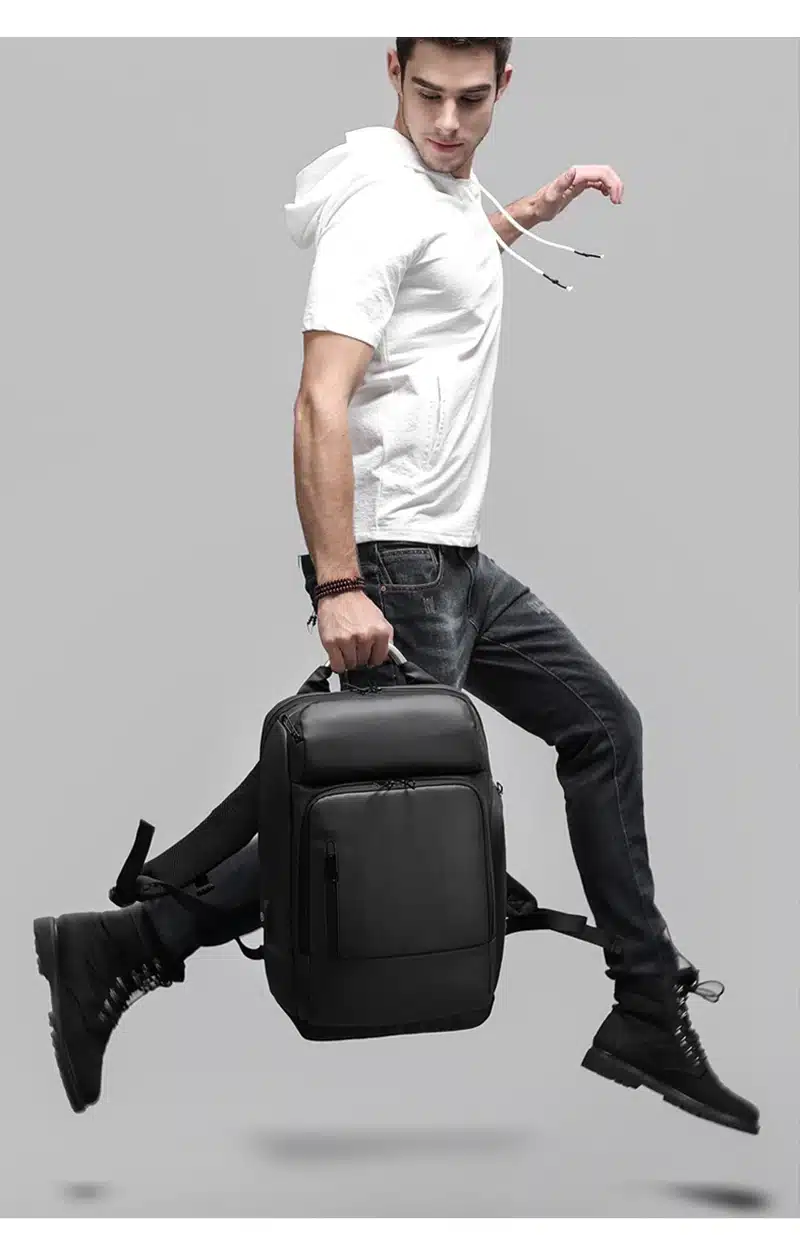 15.6" Laptop Backpack Black Business Male Mochila USB Charging Functional Rucksack Waterproof Leisure Travel Backpack Men n1877 16