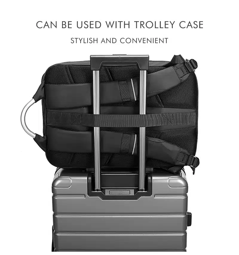 15.6" Laptop Backpack Black Business Male Mochila USB Charging Functional Rucksack Waterproof Leisure Travel Backpack Men n1877 27