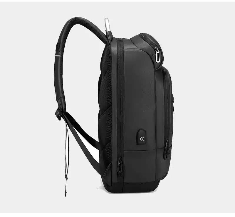 15.6" Laptop Backpack Black Business Male Mochila USB Charging Functional Rucksack Waterproof Leisure Travel Backpack Men n1877 29